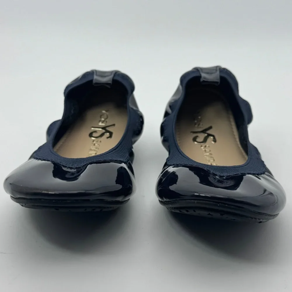 Yosi Samra Ballet‎ Flats Navy Patent Leather Girls Shoes Size 1